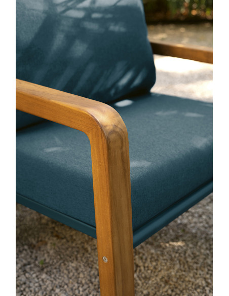 Teak armchair Somerset with upholstery | FERMOB - 11