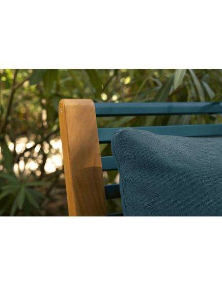 Teak armchair Somerset with upholstery | FERMOB - 10