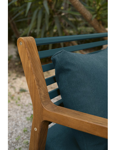 Teak armchair Somerset with upholstery | FERMOB - 9