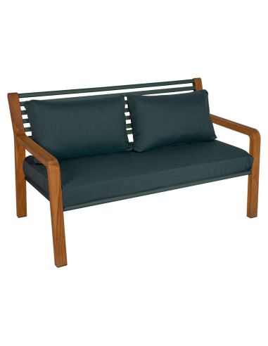 Teaková 2-místná lavička Somerset s čalouněním | FERMOB-4