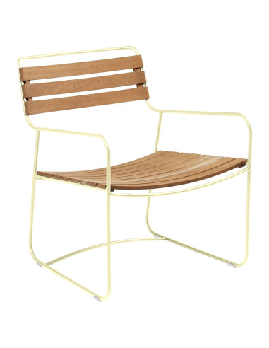 Kovové křeslo Surprising s teakem | FERMOB-1