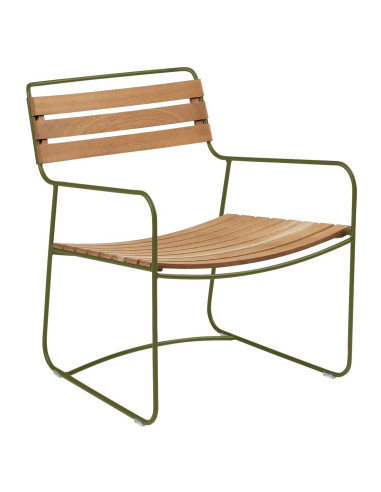 Kovové křeslo Surprising s teakem | FERMOB-4