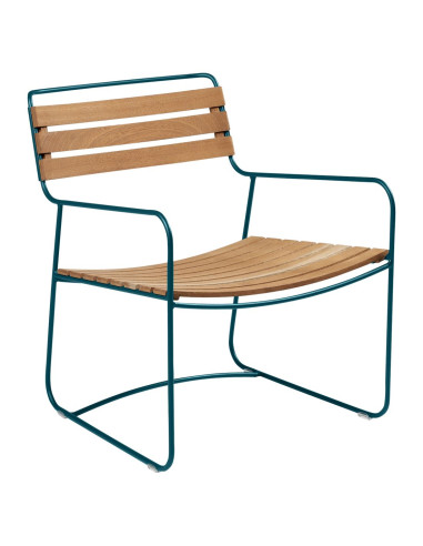 Kovové křeslo Surprising s teakem | FERMOB-7