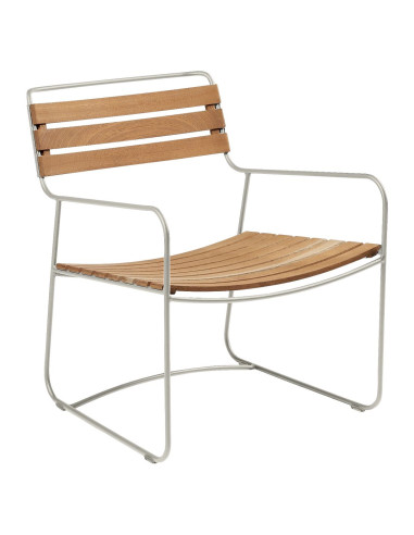 Kovové křeslo Surprising s teakem | FERMOB-13