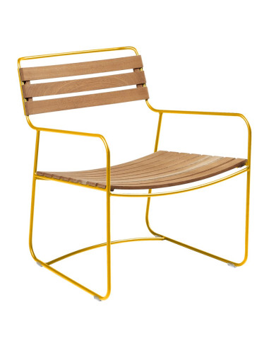 Kovové křeslo Surprising s teakem | FERMOB-17