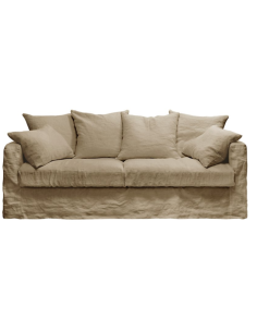 Lněná pohovka Biarritz v barvě natural, š. 206cm | HOME SPIRIT-1