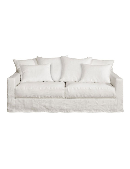 Lněná pohovka Biarritz v barvě natural, š. 206cm | HOME SPIRIT-7