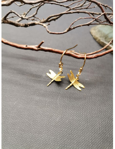 Náušnice tvaru vážky s perličkou | PIOU PIOU 2