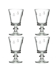 Set of 4 clear wine glasses Bee | LA ROCHERE - 1
