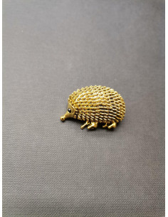 Brooch - golden hedgehog | PIOU PIOU - 1