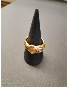 Gold ring with depressions | PIOU PIOU - 1 2