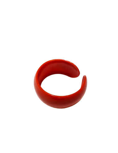 Náramek pevný tenký, červený | KLÉO PARIS