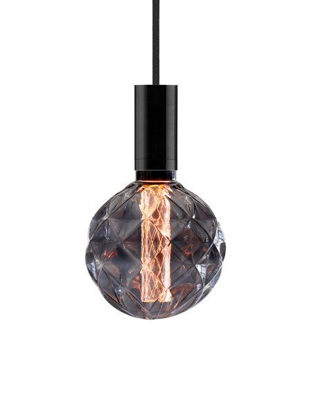 Závěsné světlo Opus - černé s textilním kabelem Raven do zásuvky | NUD COLLECTION