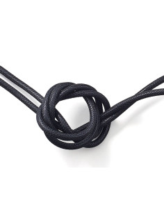 Závěsné světlo Opus - černé s textilním kabelem Raven do zásuvky | NUD COLLECTION - 1 2