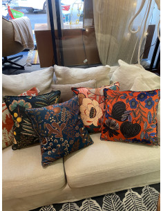 Velvet pillowcase 45x45 IDRIS caramel | THEVENON - 1 2