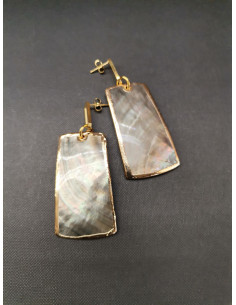 Závěsné náušnice s perleťovým ověsem | PIOU PIOU 2