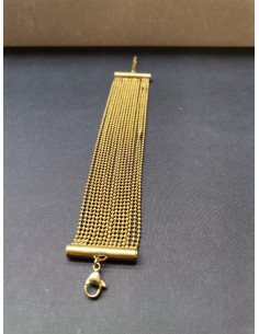 Víceřadý řetízkový náramek, zlatý | PIOU PIOU - 2 2