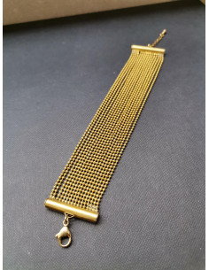 Víceřadý řetízkový náramek, zlatý | PIOU PIOU - 2