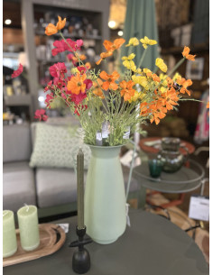 Oranžové květy krásenky zpeřené d. 77cm | SILK - KA-1 2