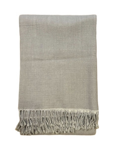 Vlněný pléd - šedý | dovoz Indie