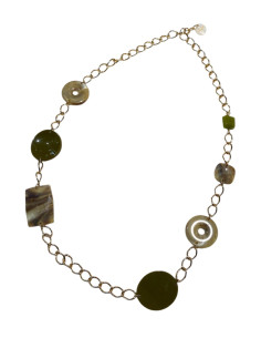 Dlouhý řetězový náhrdelník s žíhanými detaily | FRANCINE BRAMLI