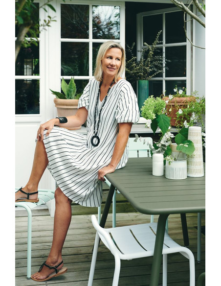 Metal dining table Luxembourg 143x80 | FERMOB - 24