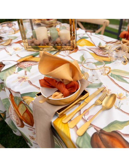 Bavlněný běhoun s potiskem Cocoa, 45x170 | TESSITURA TOSCANA TELERIE