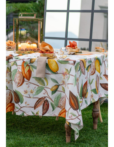 Bavlněný běhoun s potiskem Cocoa, 45x170 | TESSITURA TOSCANA TELERIE a