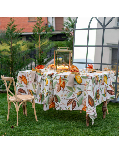 Bavlněný běhoun s potiskem Cocoa, 45x170 | TESSITURA TOSCANA TELERIE b