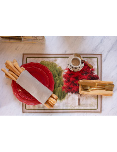 Sada 2kusů prostírání Greeson 37x48 | TESSITURA TOSCANA TELERIE - 1 2