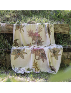 Bavlněný pléd s potiskem Munai 135x170 | TESSITURA TOSCANA TELERIE - 1