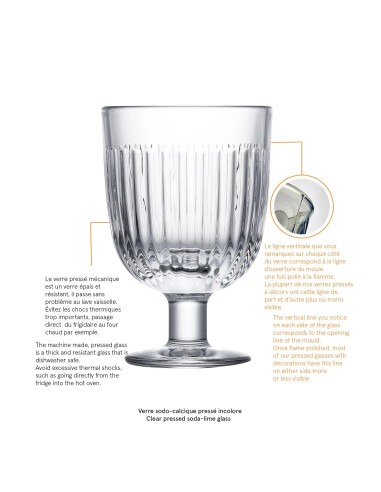 Sklenice na noze Ouessant 22cl čirá | LA ROCHÈRE c