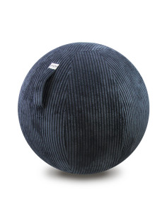 Sedací / jóga míč s látkovým potahem VLIP Navy 60-65cm | VLUV