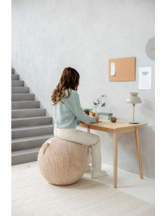 Seating / yoga ball with fabric cover STOV Greige 60-65cm | VLUV - 1 2