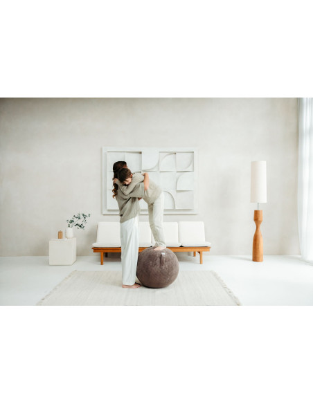 Sedací / jóga míč s látkovým potahem VLIP Rosewood 60-65cm | VLUV - 3