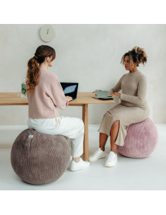 Sedací / jóga míč s látkovým potahem VLIP Rosewood 60-65cm | VLUV - 5 2