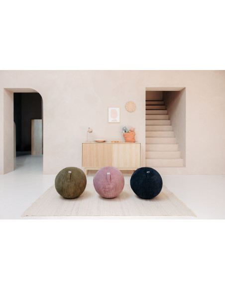 Sedací / jóga míč s látkovým potahem VLIP Navy 60-65cm | VLUV - 2