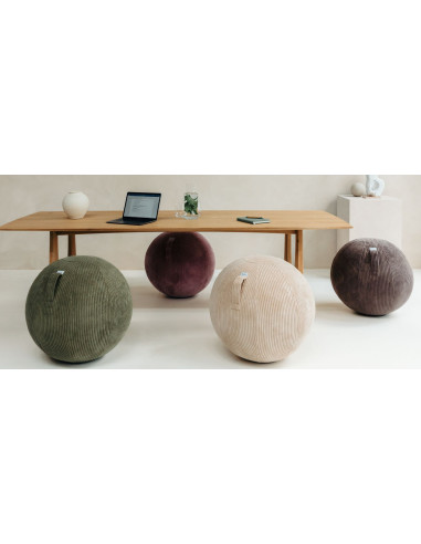 Sedací / jóga míč s látkovým potahem VLIP Navy 60-65cm | VLUV - 6