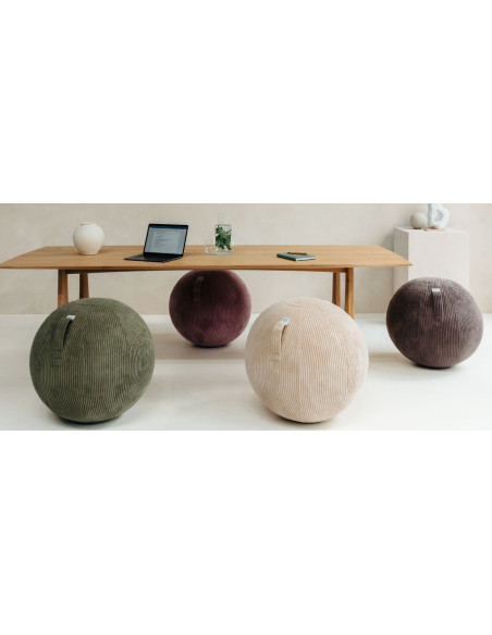 Sedací / jóga míč s látkovým potahem VLIP Navy 60-65cm | VLUV - 6