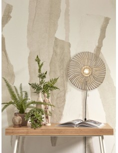 Rattan wall light Zanzibar S, white | GOOD&MOJO - 1 2