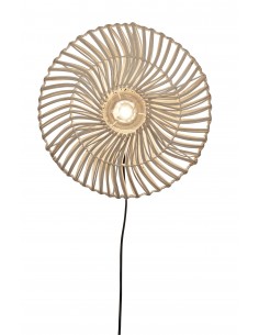 Nástěnné ratanové světlo Zanzibar S, bílé | | GOOD&MOJO-1