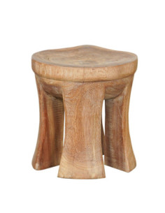 Teakový stolek / stolička Tribal Art | dovoz Indie