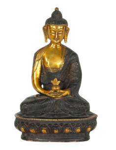 Sedící Budha – mosazná soška | dovoz Indie
