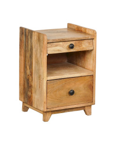 Noční stolek – malá komoda se šuplíky, přírodní dřevo | dovoz Indie