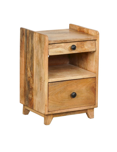 Noční stolek – malá komoda se šuplíky, přírodní dřevo | dovoz Indie