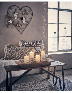 Barevná svíčka Cote Nord Ø10 x 15cm, světle šedá | AFFARI 2