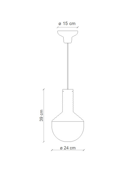 Závěsné svítidlo SELARÒN C2730 zelené | FERROLUCE