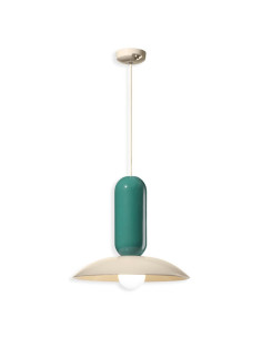 Závěsné svítidlo PAU C2630 tyrkysové a krémové | FERROLUCE - 1