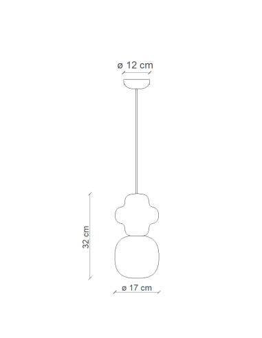 Závěsné svítidlo Copacabana C2681 moka | FERROLUCE - 5