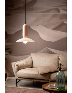 Pendant lamp PAU C2630 beige and cream | FERROLUCE - 1 2